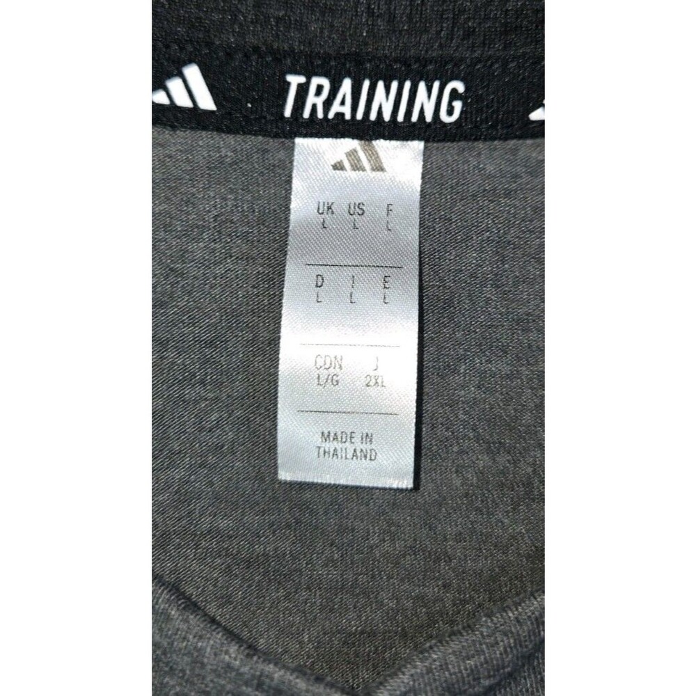 Mens Adidas Designed for Training  Workout Short Sleeve T Shirt Gray Large - Picture 4 of 7